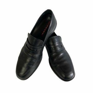 Prada Penny Loafers in black leather